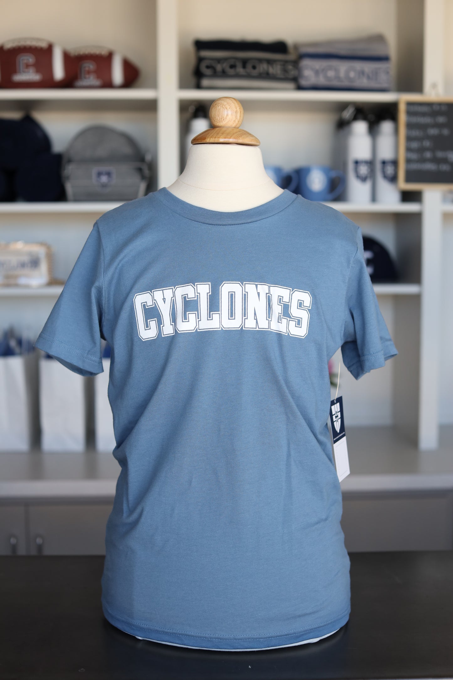 Cyclones Block Letter Tee