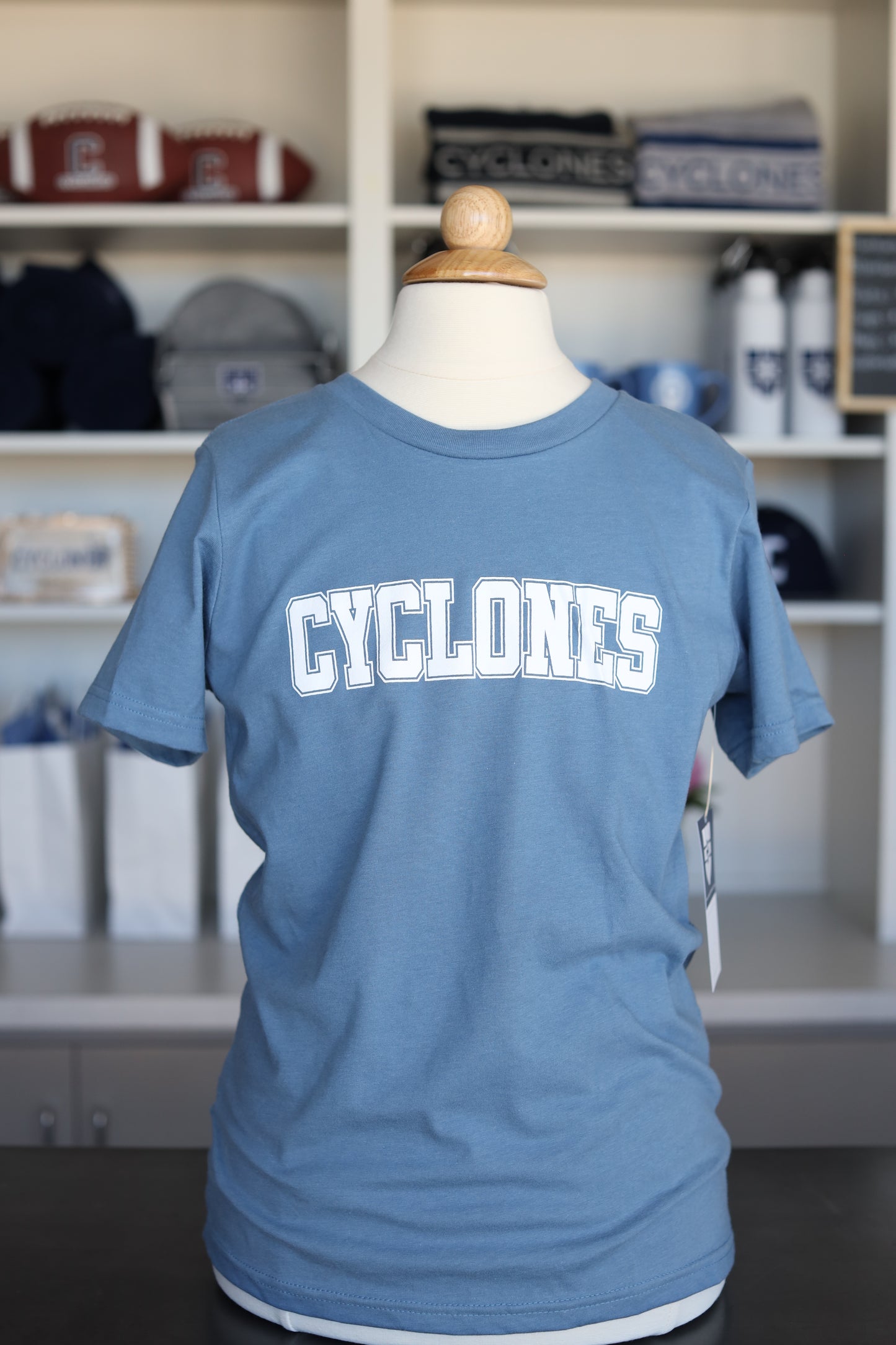 Cyclones Block Letter Tee