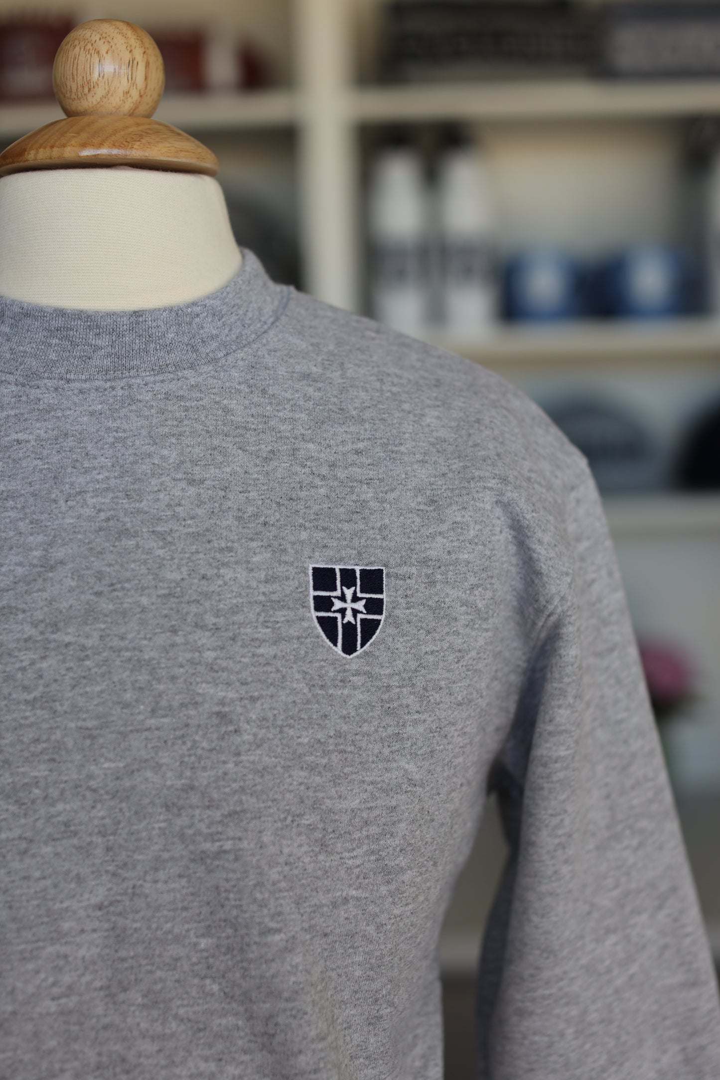 Classic Crewneck Sweatshirt with Crest