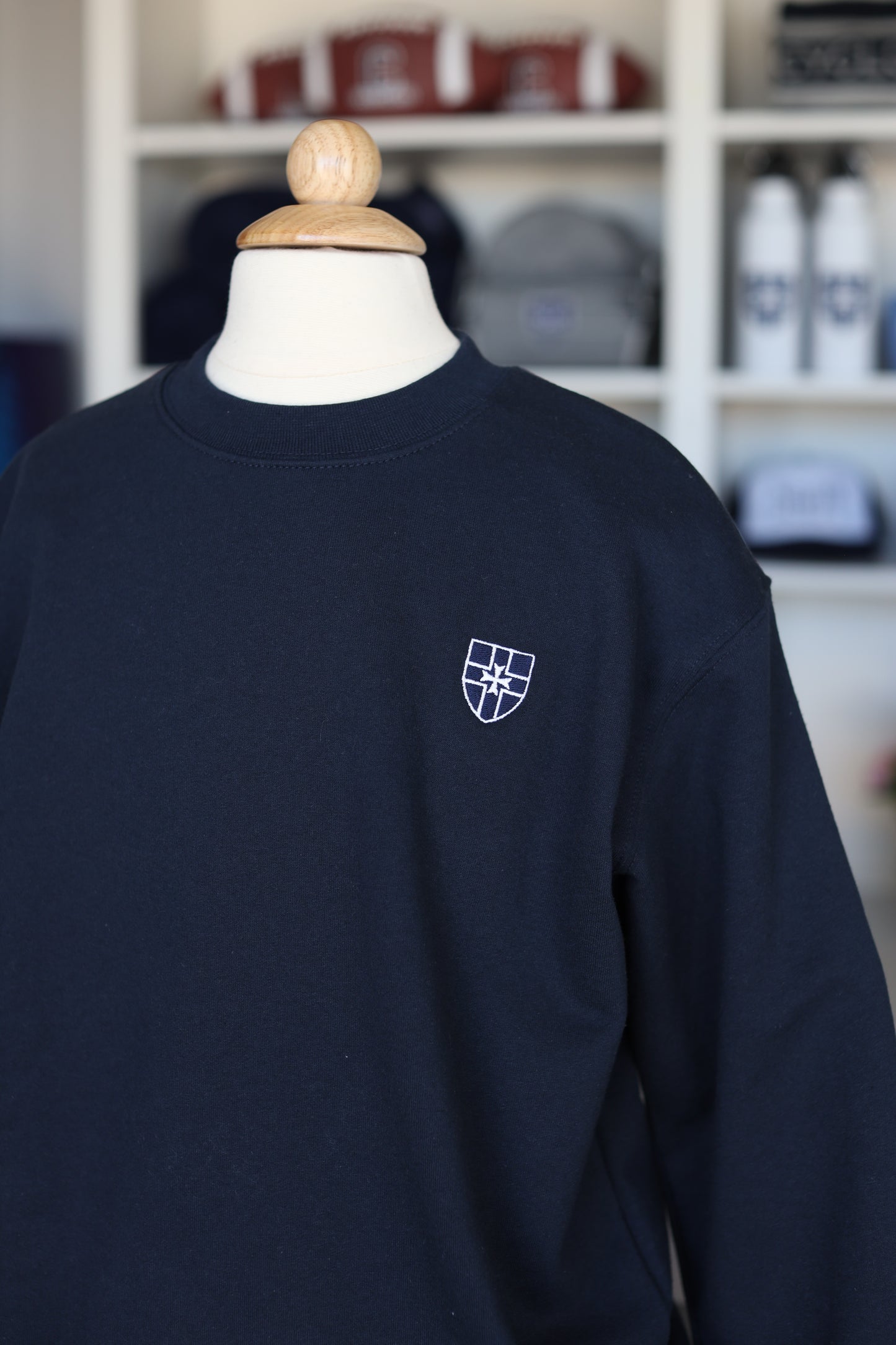 Classic Crewneck Sweatshirt with Crest