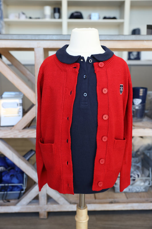 Red Sweater with Crest