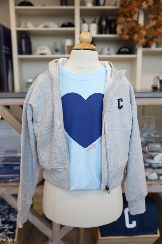 Girls' Scuba Full Zip Hoodie w/ C