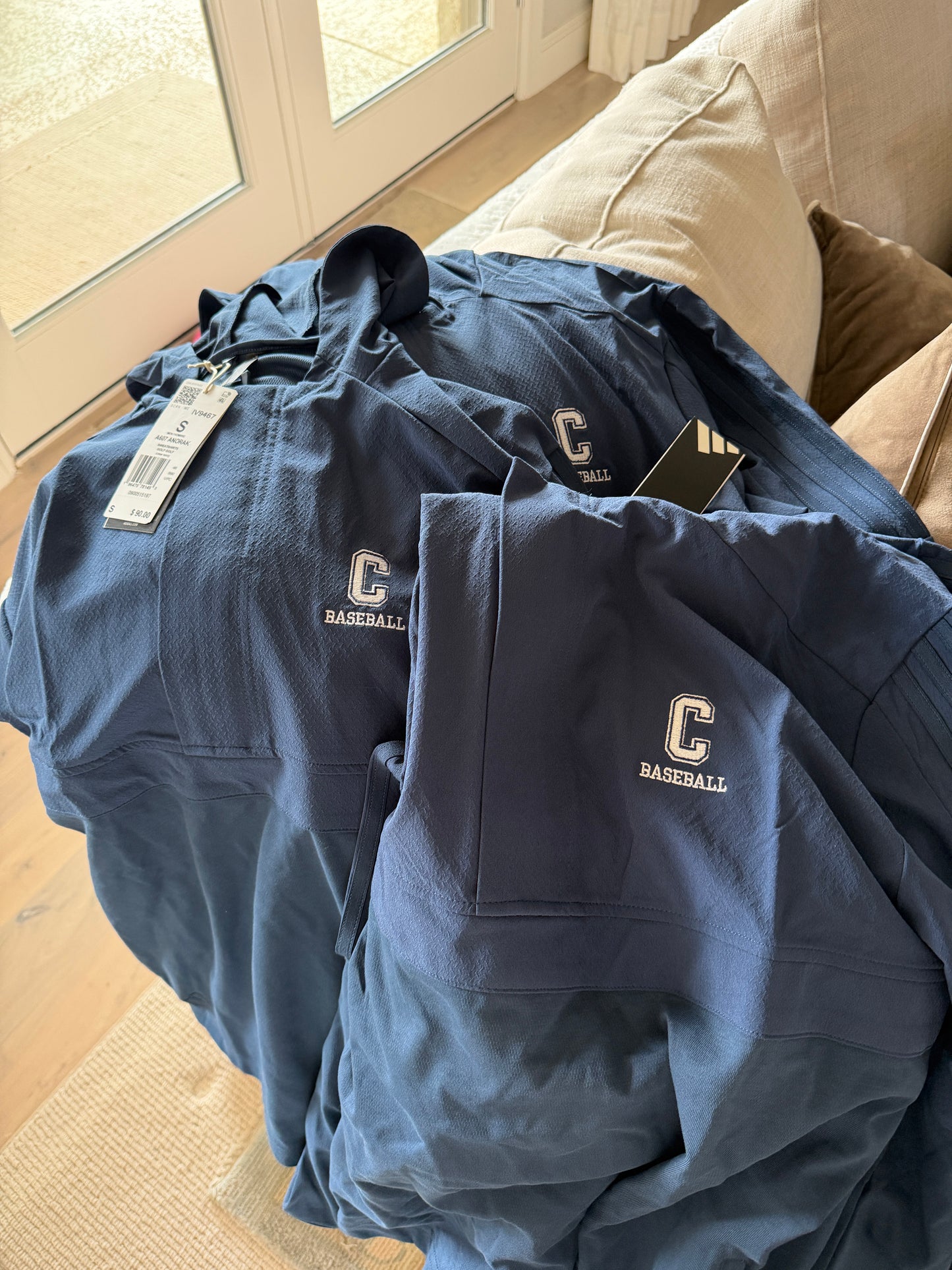 Adidas Half Zip Hooded Anorak w/ C Baseball