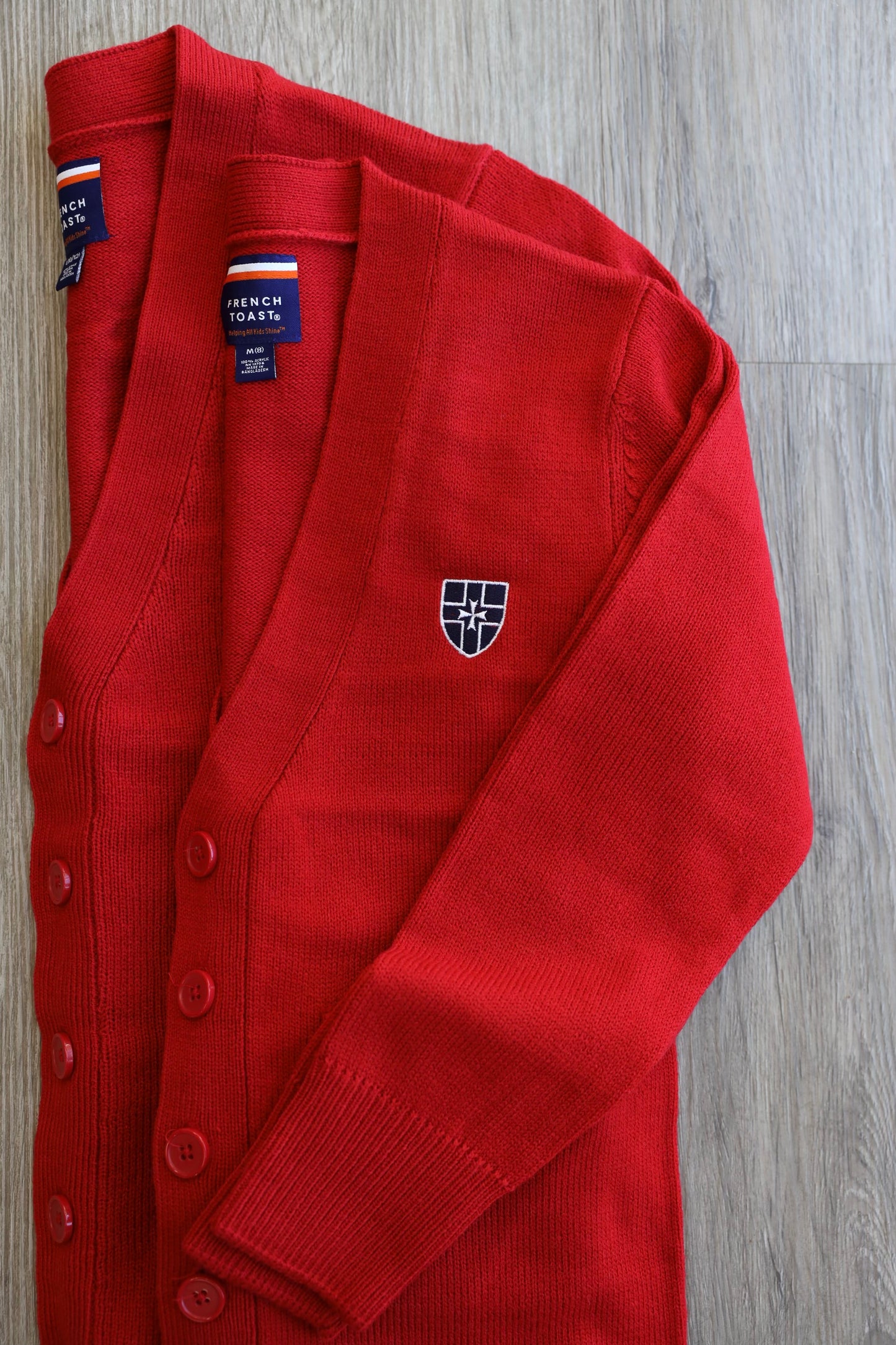 Red Sweater with Crest