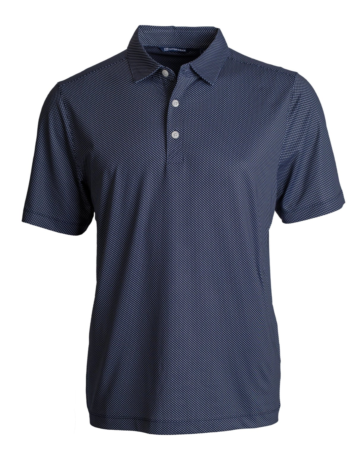 Symmetry Print Polo with Crest