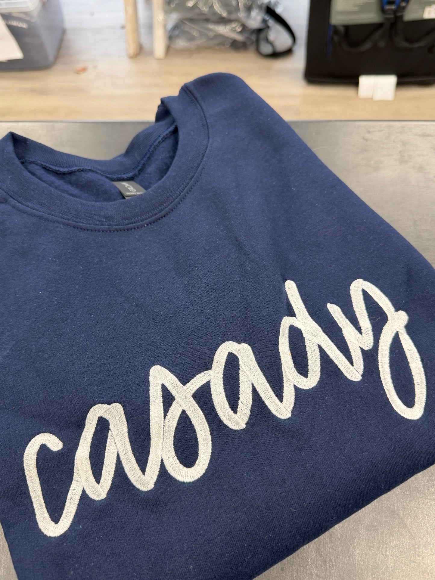 Casady Script Embroidered Sweatshirt