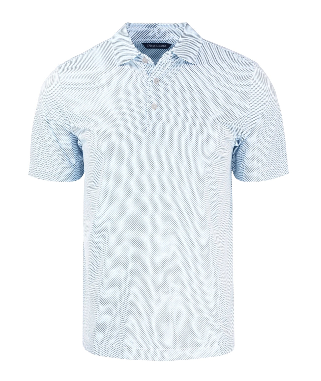 Symmetry Print Polo with Crest