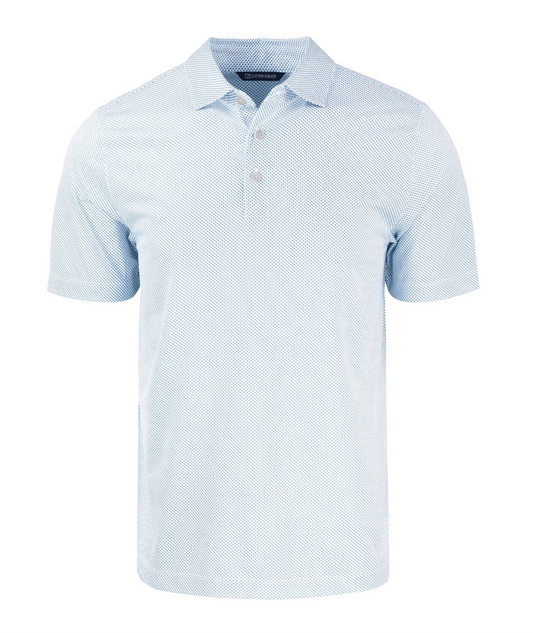Symmetry Print Polo with Crest