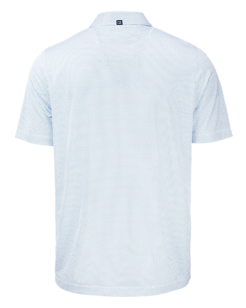 Symmetry Print Polo with Crest