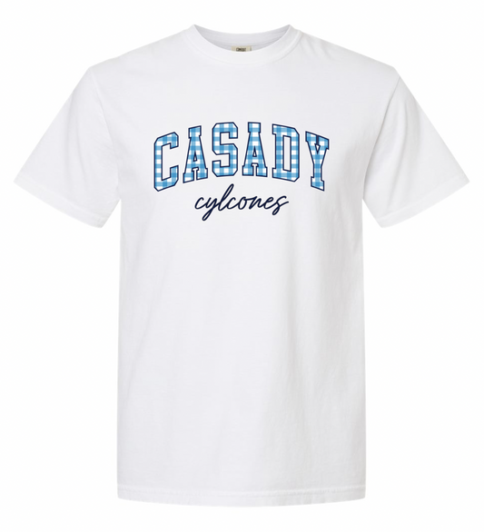 Casady Cyclones Gingham Tee