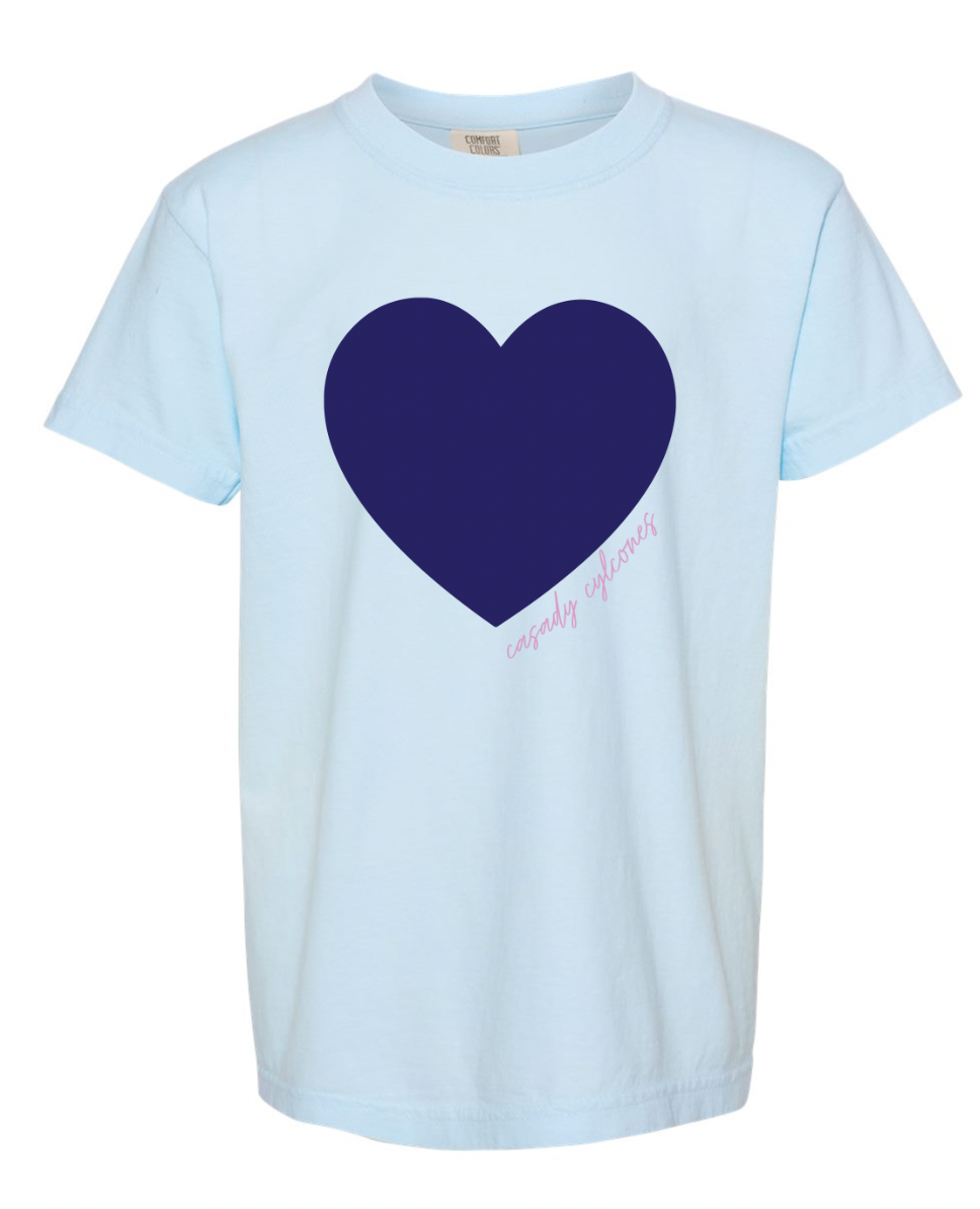 Casady Cyclones Heart Tee