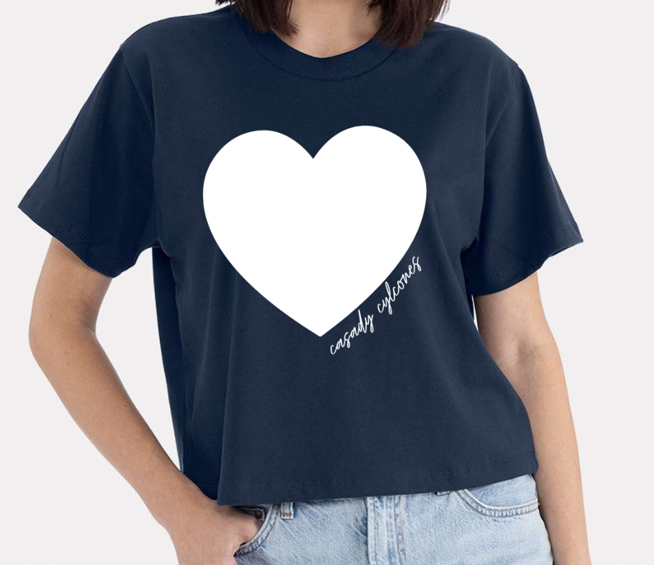 Casady Cyclones Heart Tee