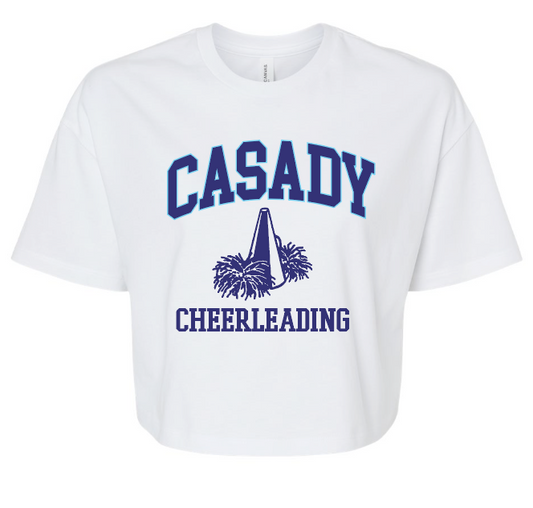 Megaphone Cheer Crop Tee
