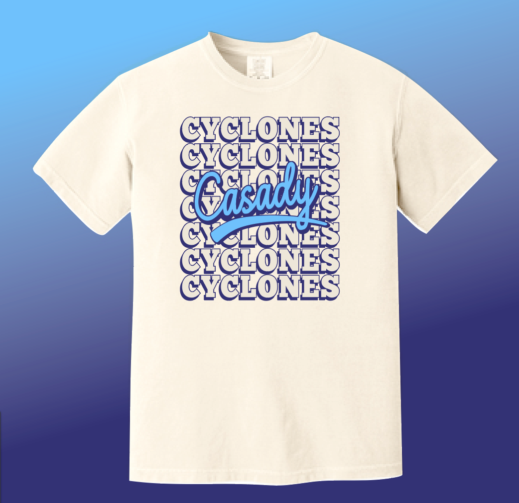 Casady Cyclones Repeat Tee