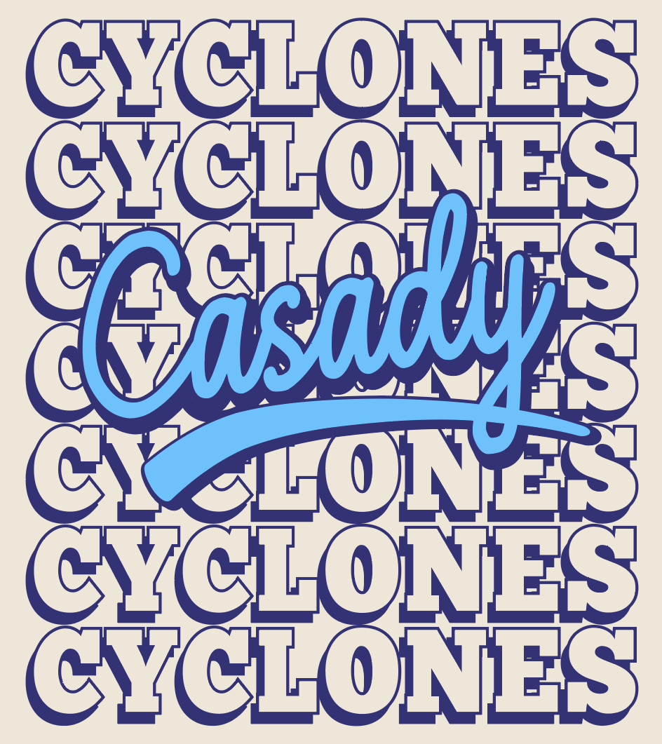 Casady Cyclones Repeat Tee