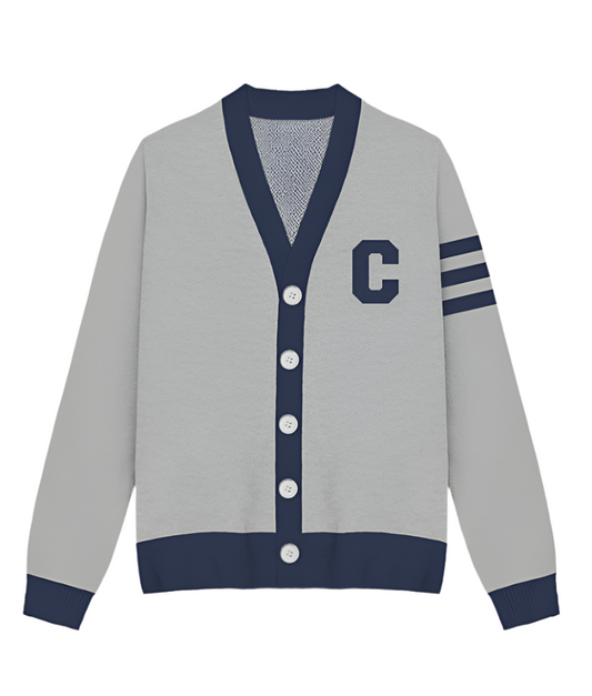 Striped Sleeve C Cardigan