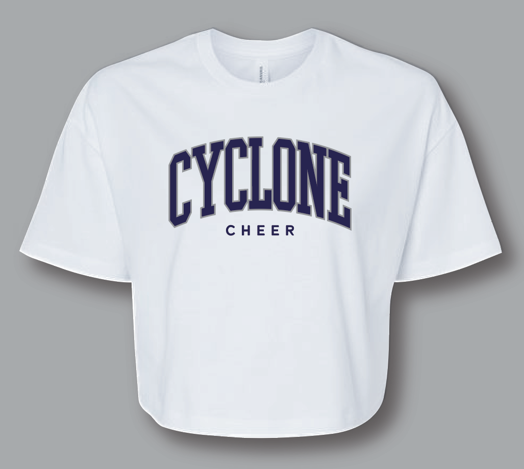 Cyclone Cheer Crop Tee - Camp Tee