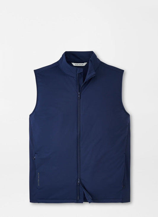 Peter Millar Fuse Hybrid Vest in Navy w/ Open Crest