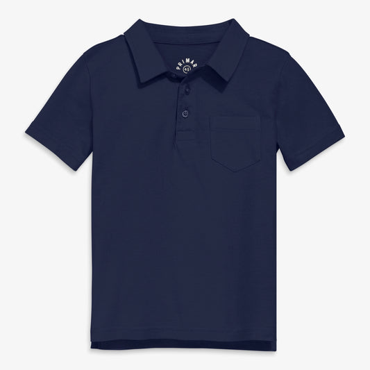 Toddler & Youth Cotton Polo w/ Crest