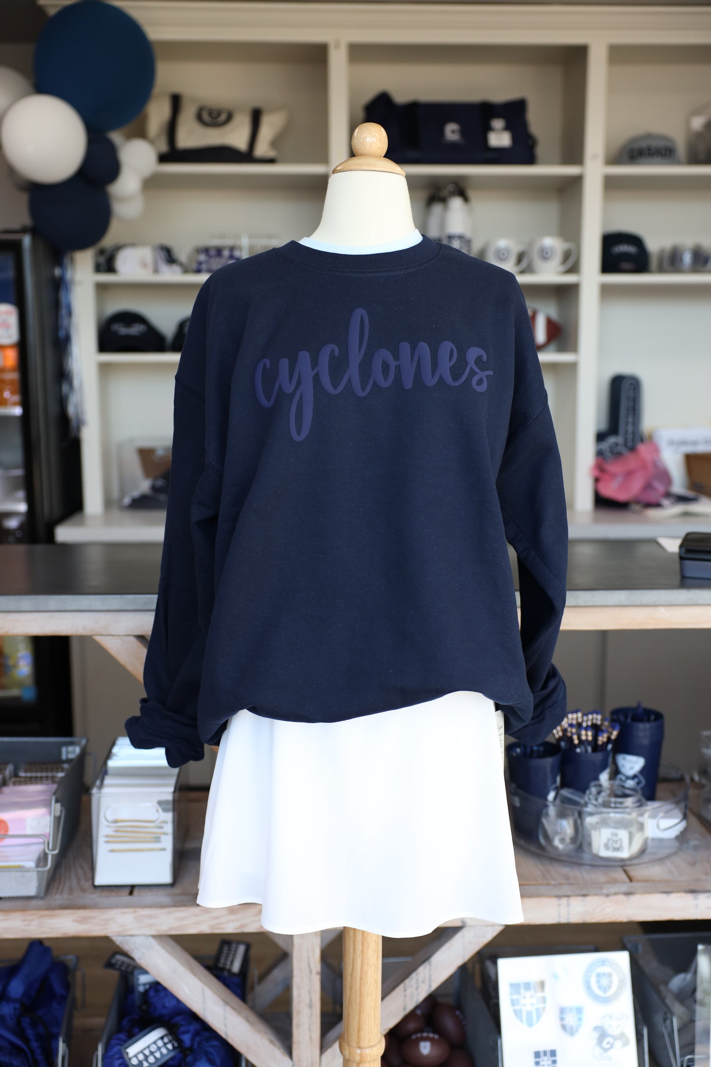 Casady / Cyclones Puff Script Sweatshirt