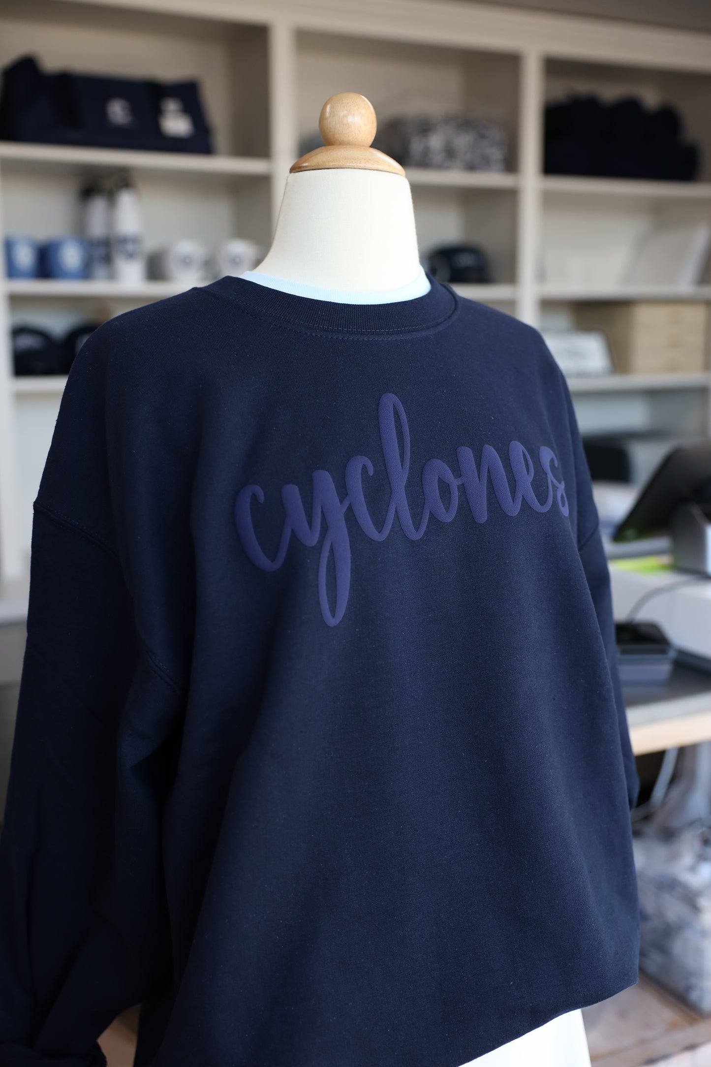 Casady / Cyclones Puff Script Sweatshirt