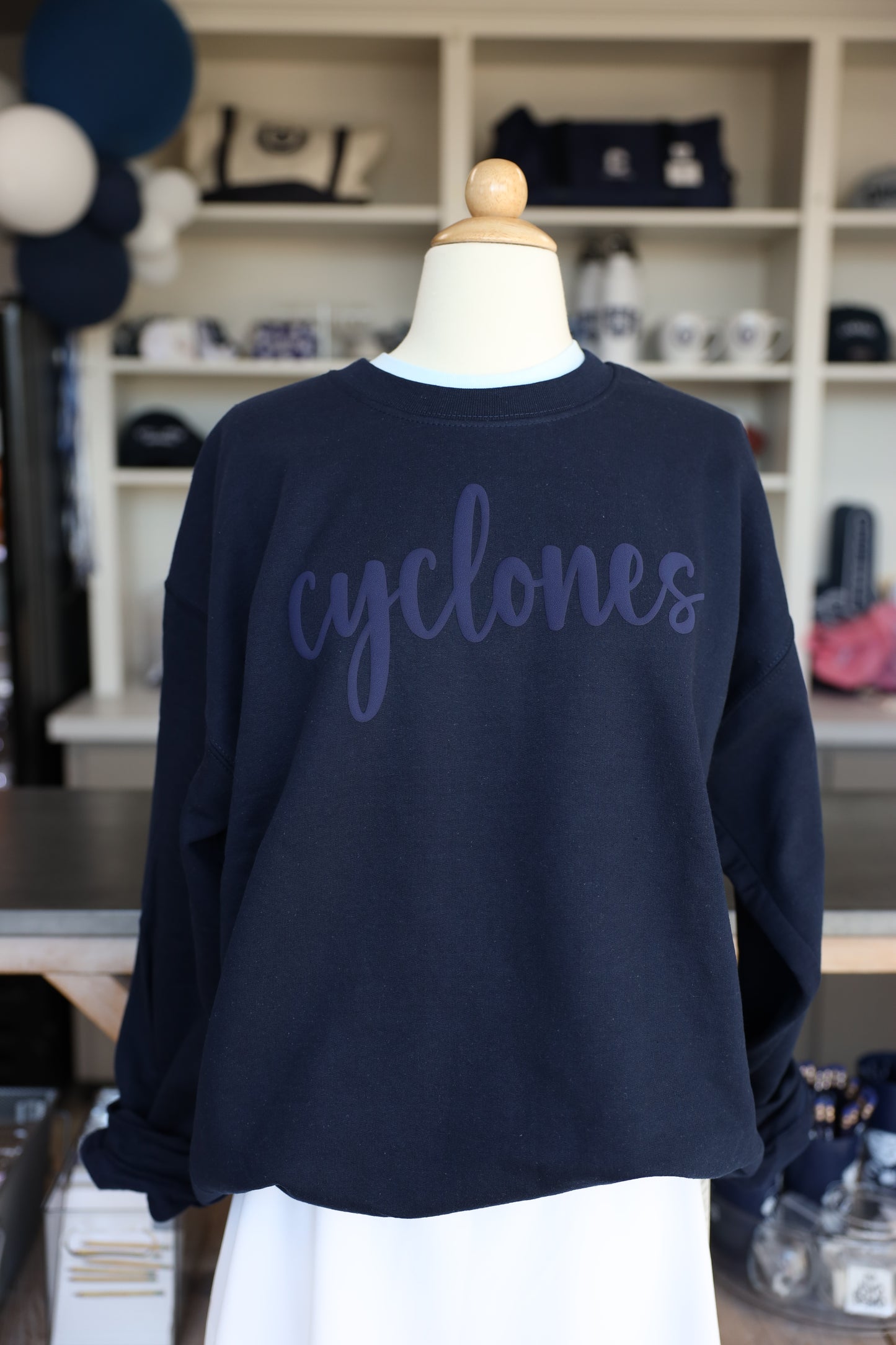 Casady / Cyclones Puff Script Sweatshirt