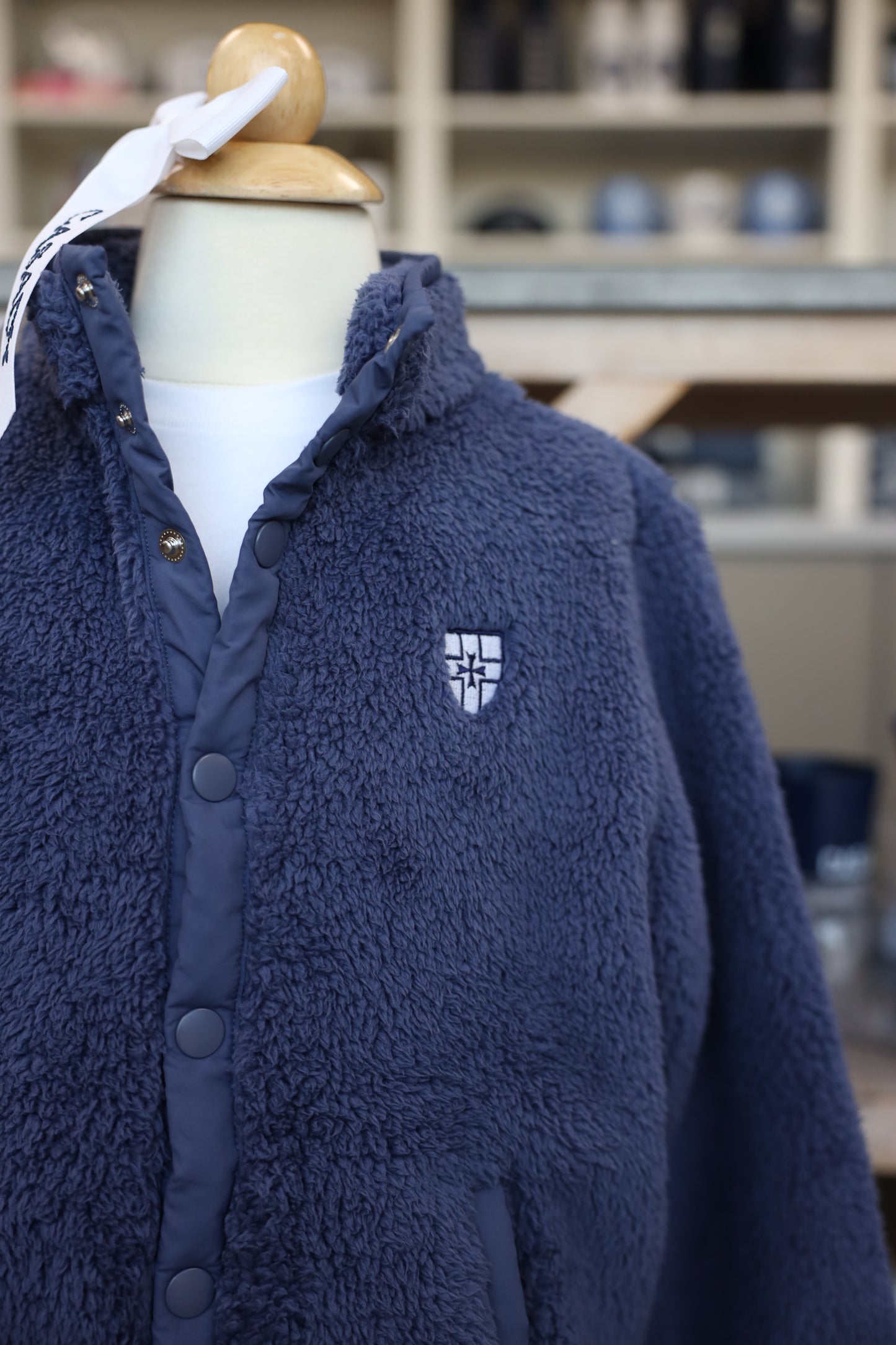 Teddy Fleece Jacket with Crest