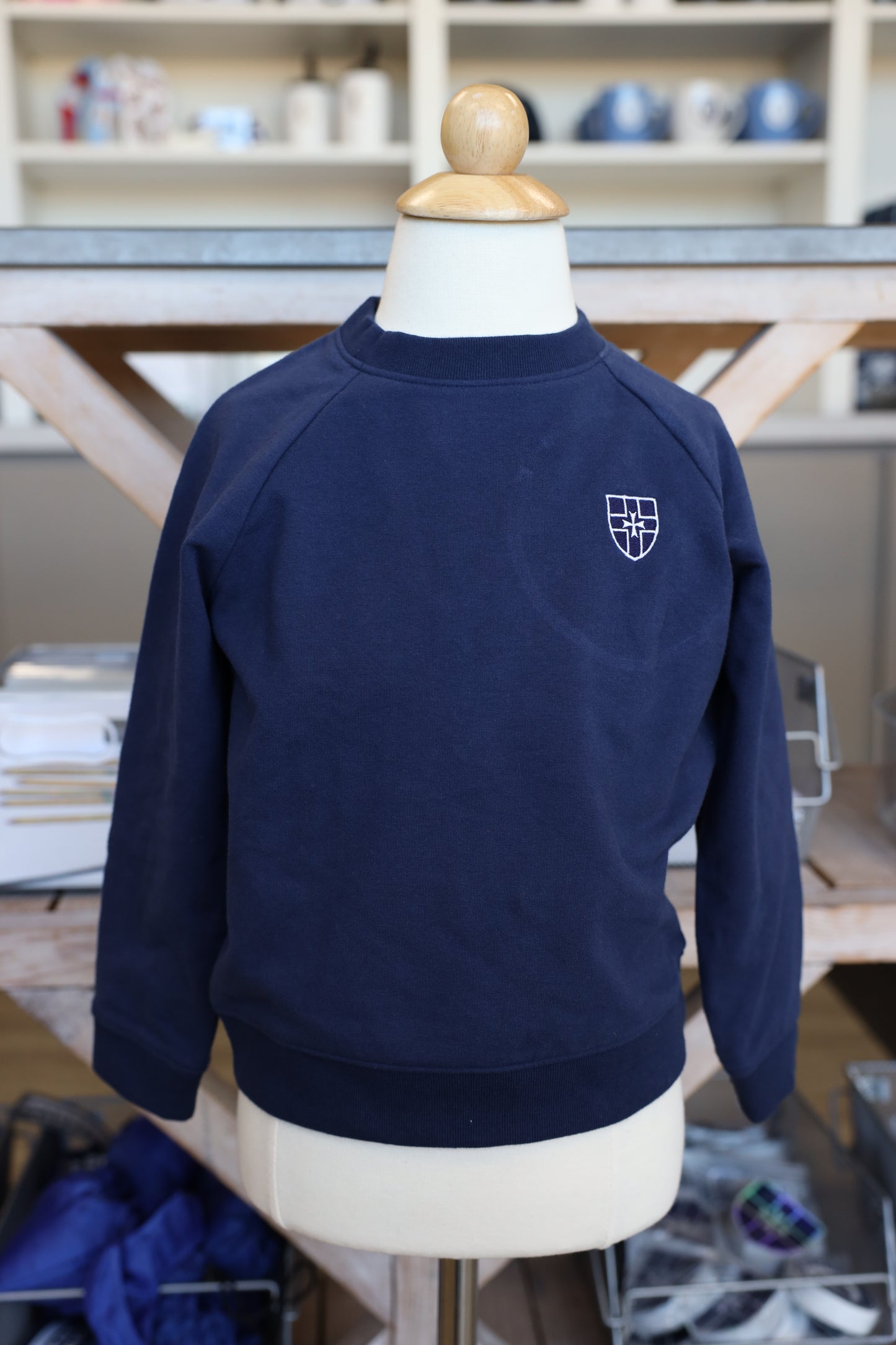 Classic Youth Crewneck w/ Crest