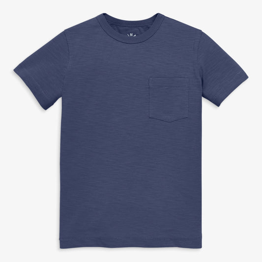 Youth Pocket Tee with Crest