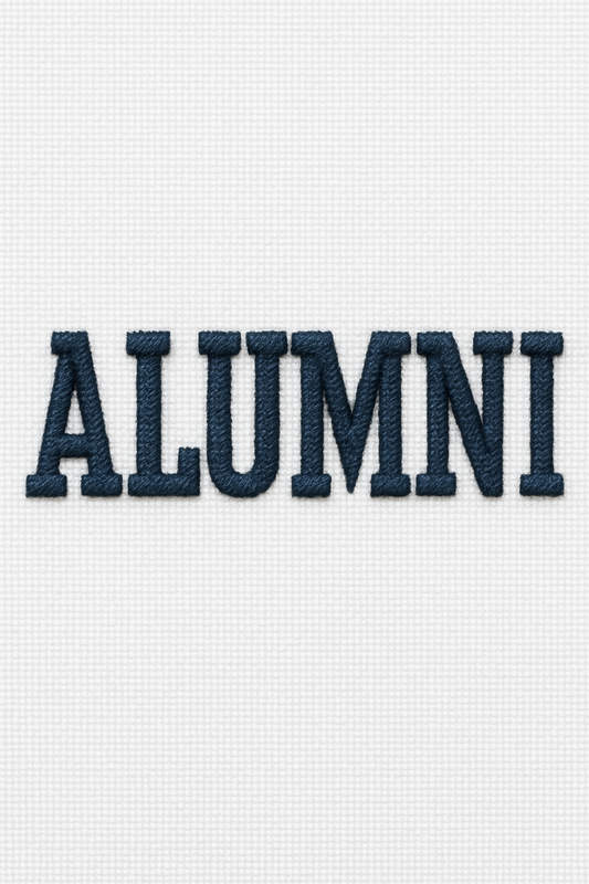 Custom "Alumni" Embroidery