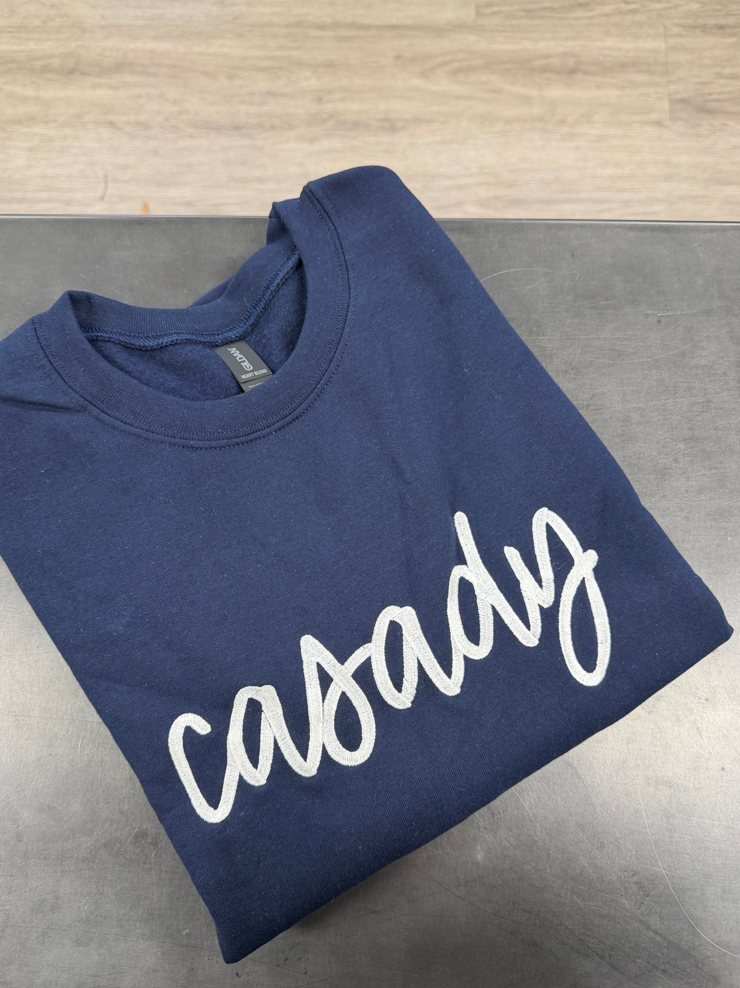 Casady Script Embroidered Sweatshirt