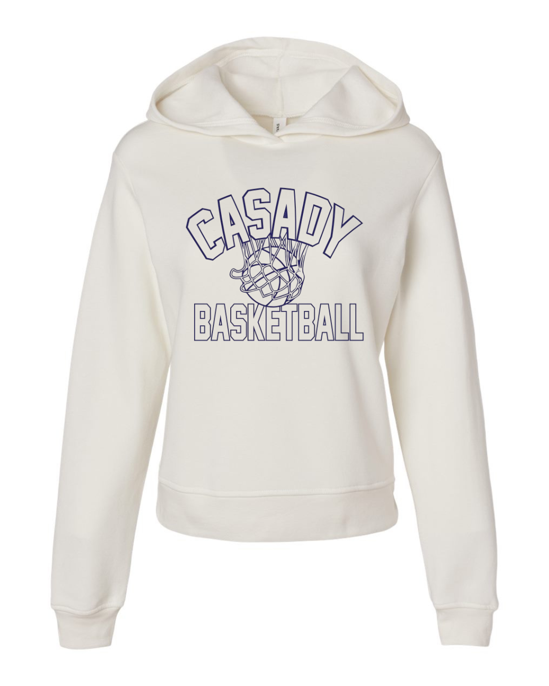 Casady Net Fleece Crop Hoodie
