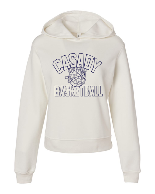 Casady Net Fleece Crop Hoodie