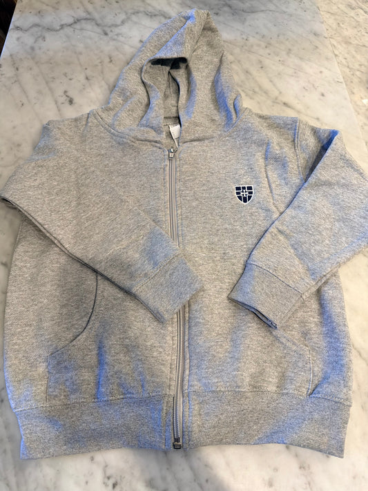 Toddler Full Zip Hoodie w/ Crest