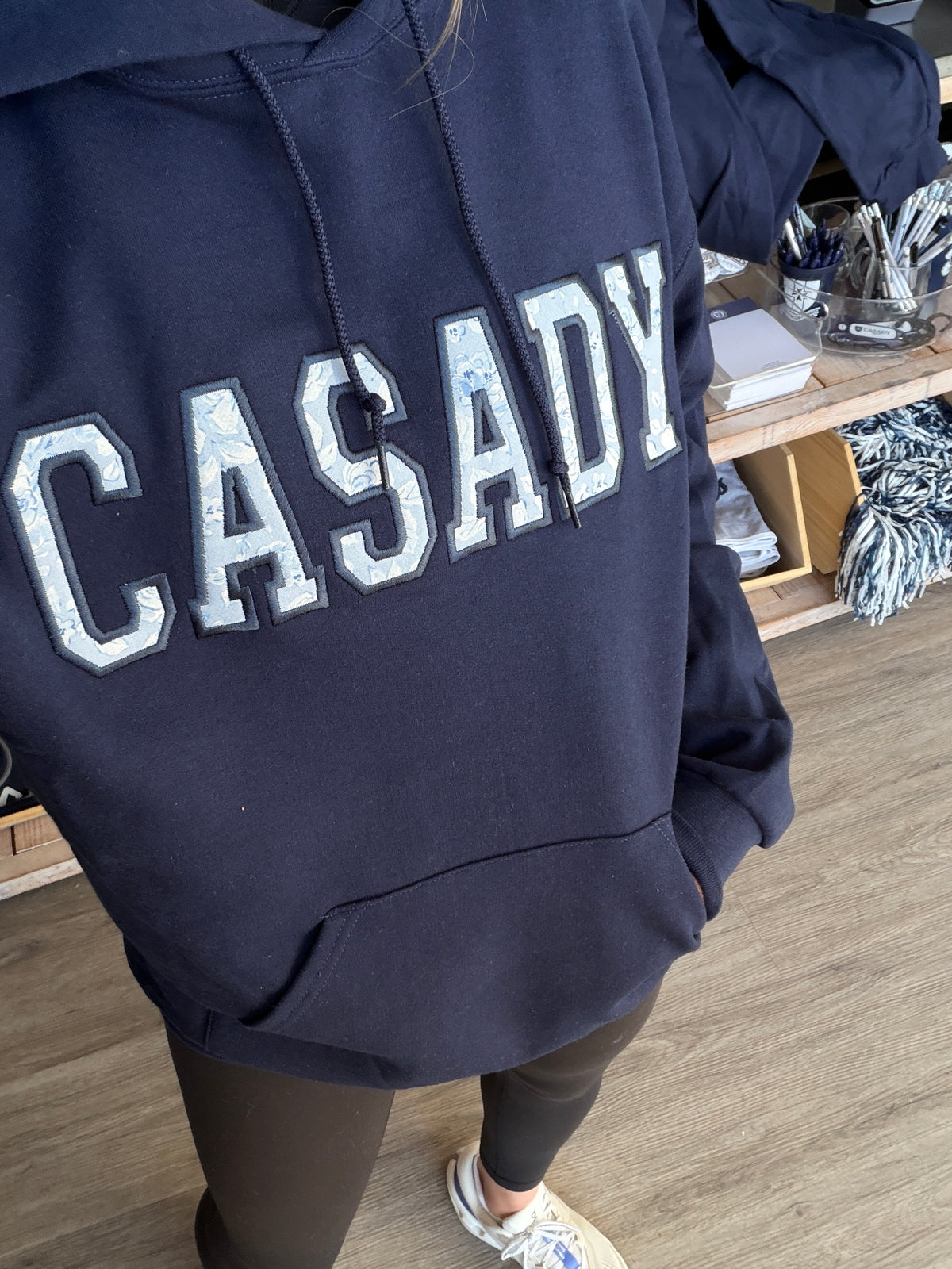 Casady Floral Appliqué Hoodie