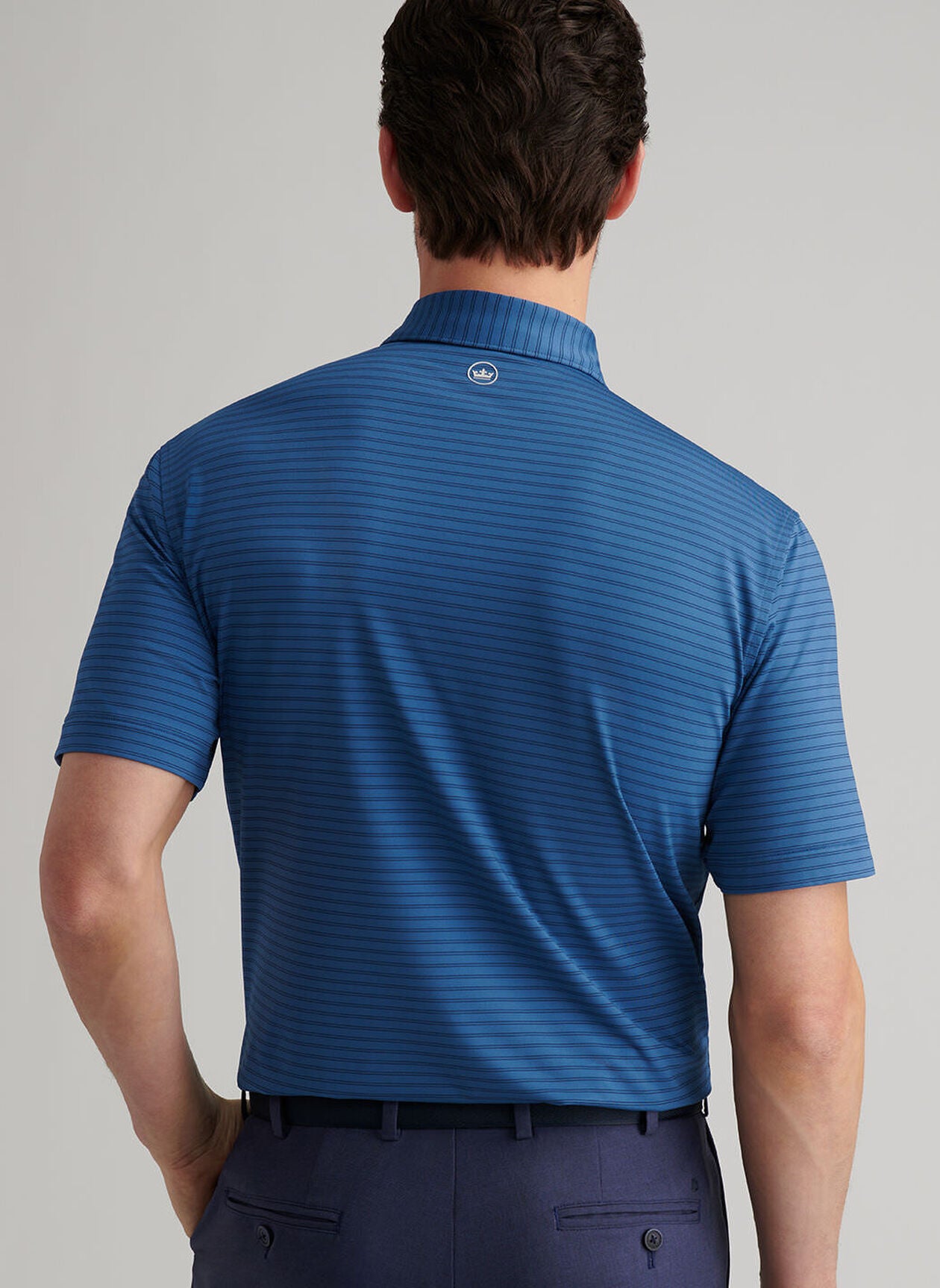 Peter Millar Performance Polo in Blue Haze w/ Crest
