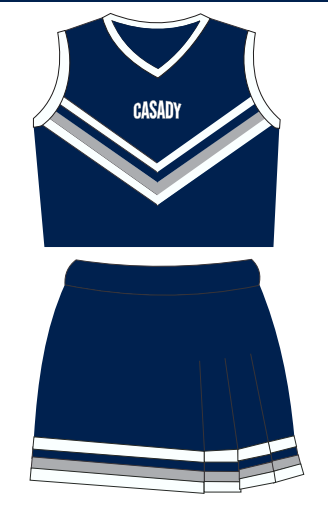 Casady Two Piece Cheer Uniform