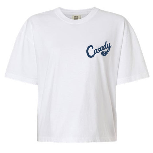 Women's Casady Football Logo Boxy Tee