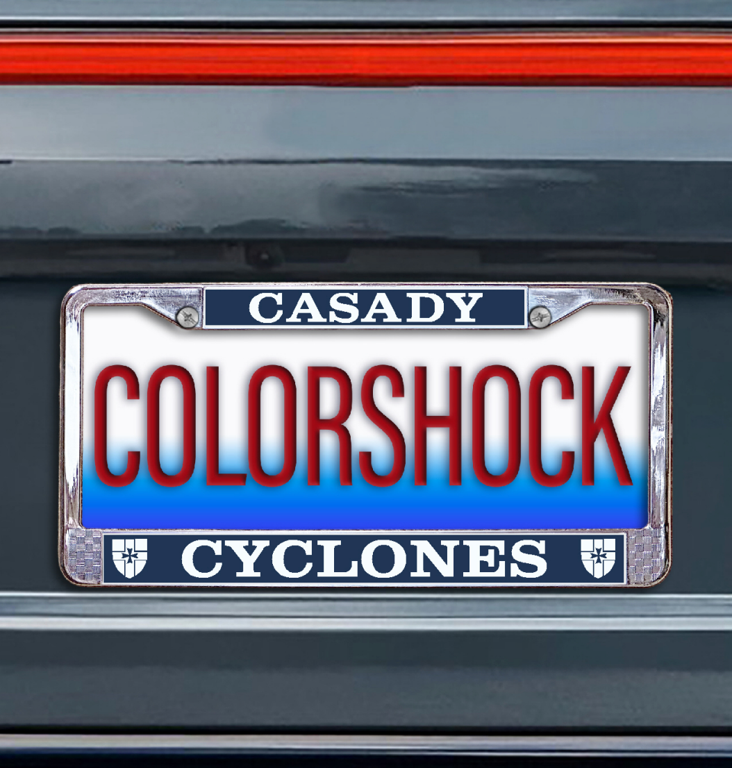 Casady Cyclones License Plate Frame