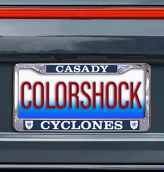 Casady Cyclones License Plate Frame