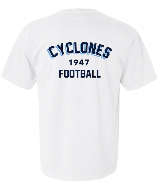 Cyclones Football Puff Paint Tee