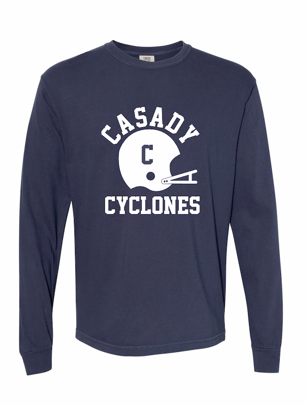 Casady Football Helmet Long-Sleeve Tee