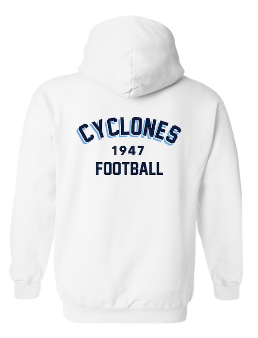 Cyclones Football Puff Paint Hoodie