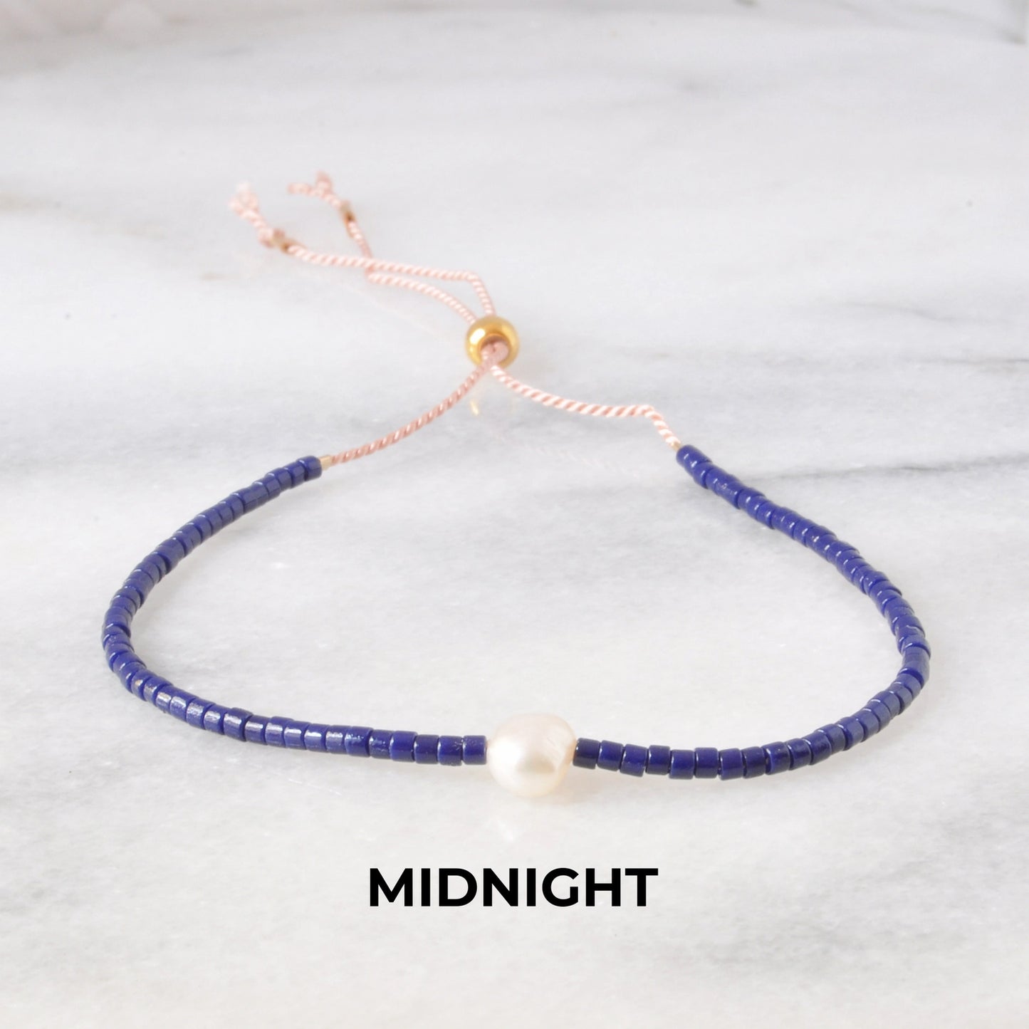 Pearl Accent Beaded String Bracelet