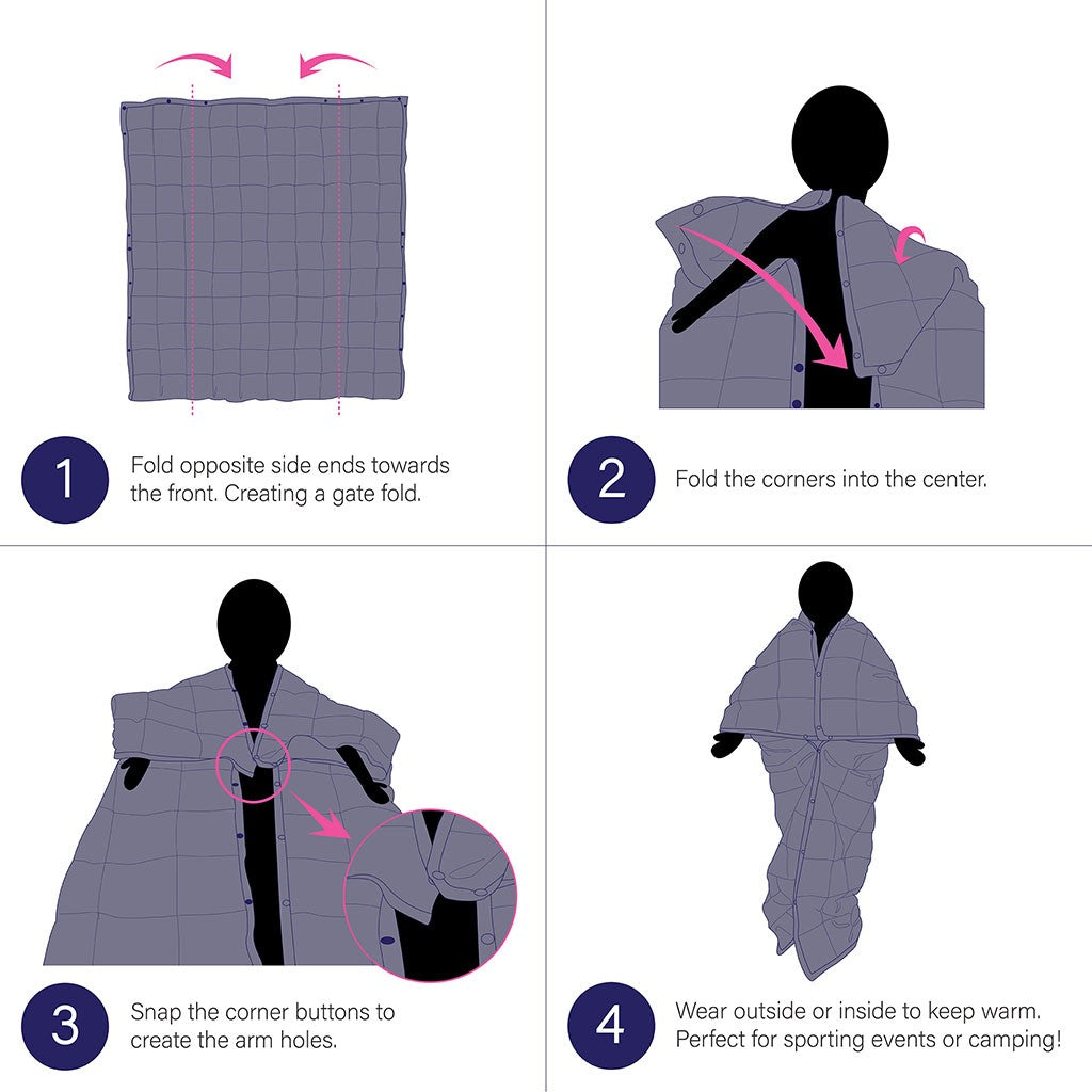 Outdoor Wearable Goose Feather & Down Blanket