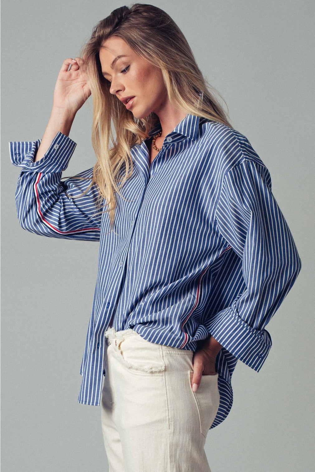 Side Stripe "casady" Button Down