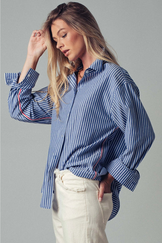 Side Stripe "casady" Button Down