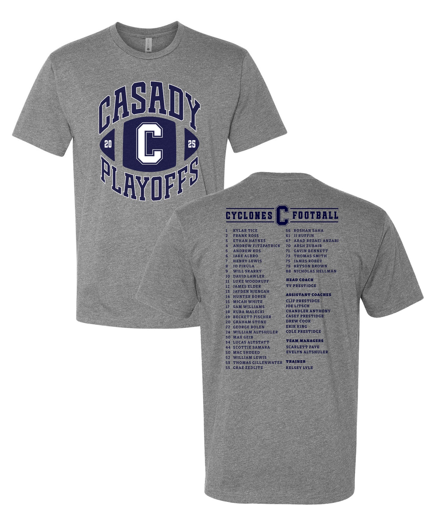 Casady Football 2025 Playoffs Tee
